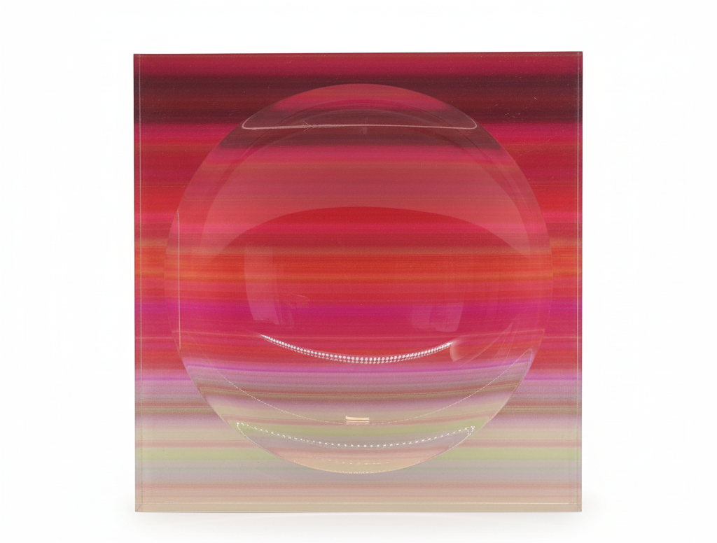 Rainbow Gradient Acrylic Candy Dish 6 x 6