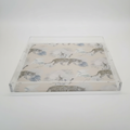 Arcodia Walk Cream Acrylic Square Tray 18 x 18