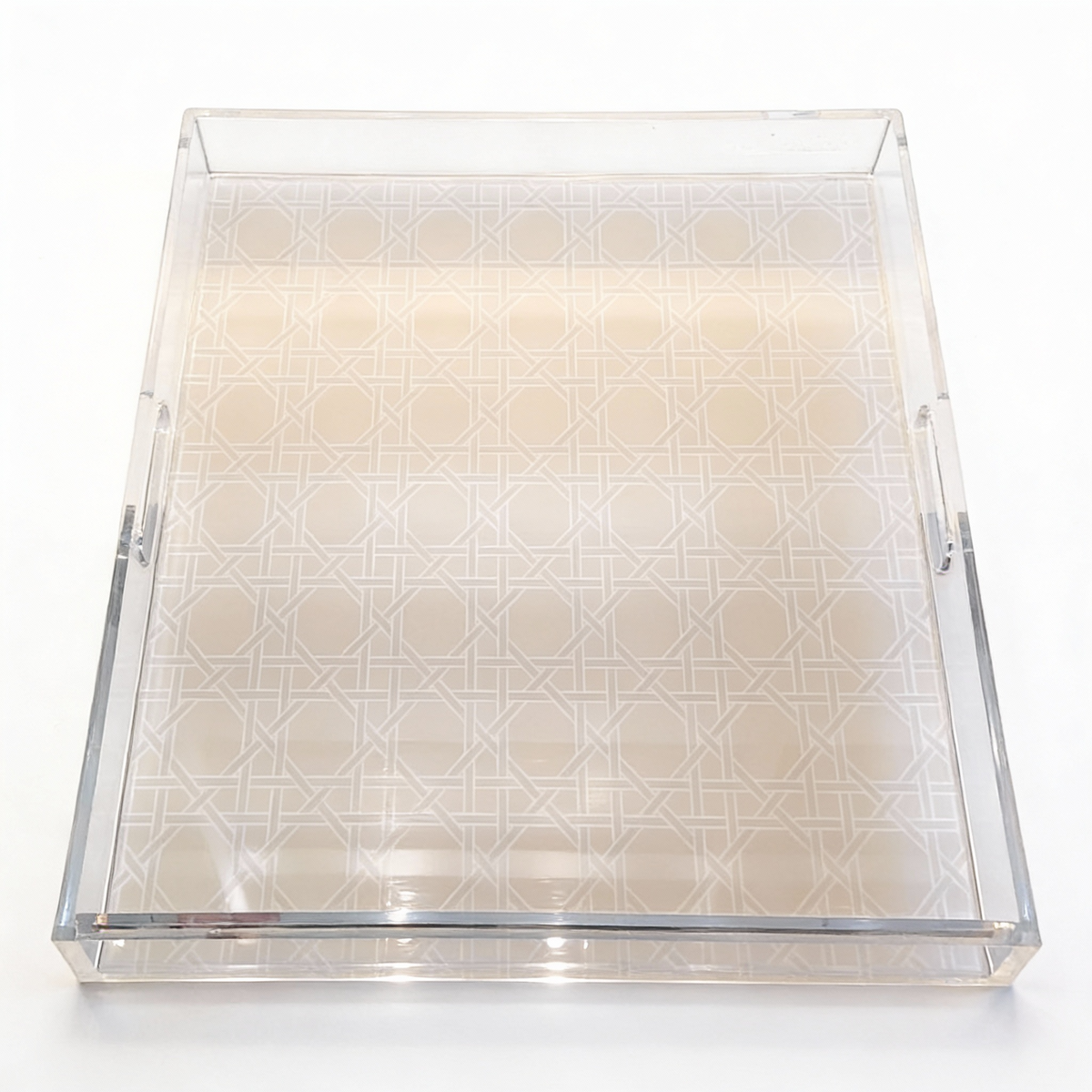 Sublime Trellis Gravel Acrylic Square Tray 18 x 18