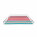 Rainbow Gradient Acrylic Square Tray 18 x 18