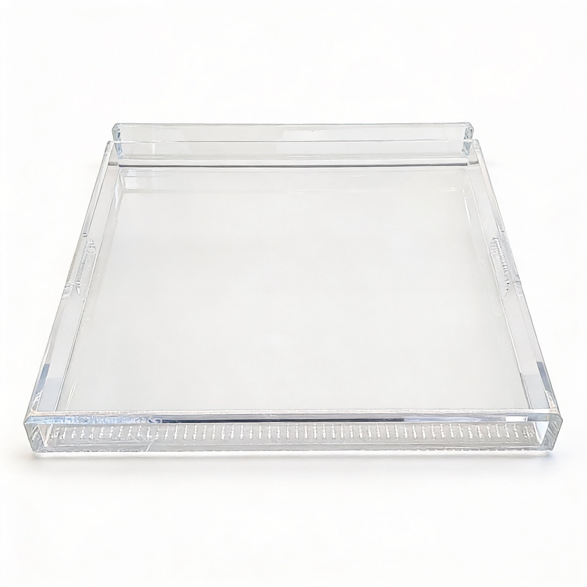 Light Green Acrylic Square Tray 18 x 18