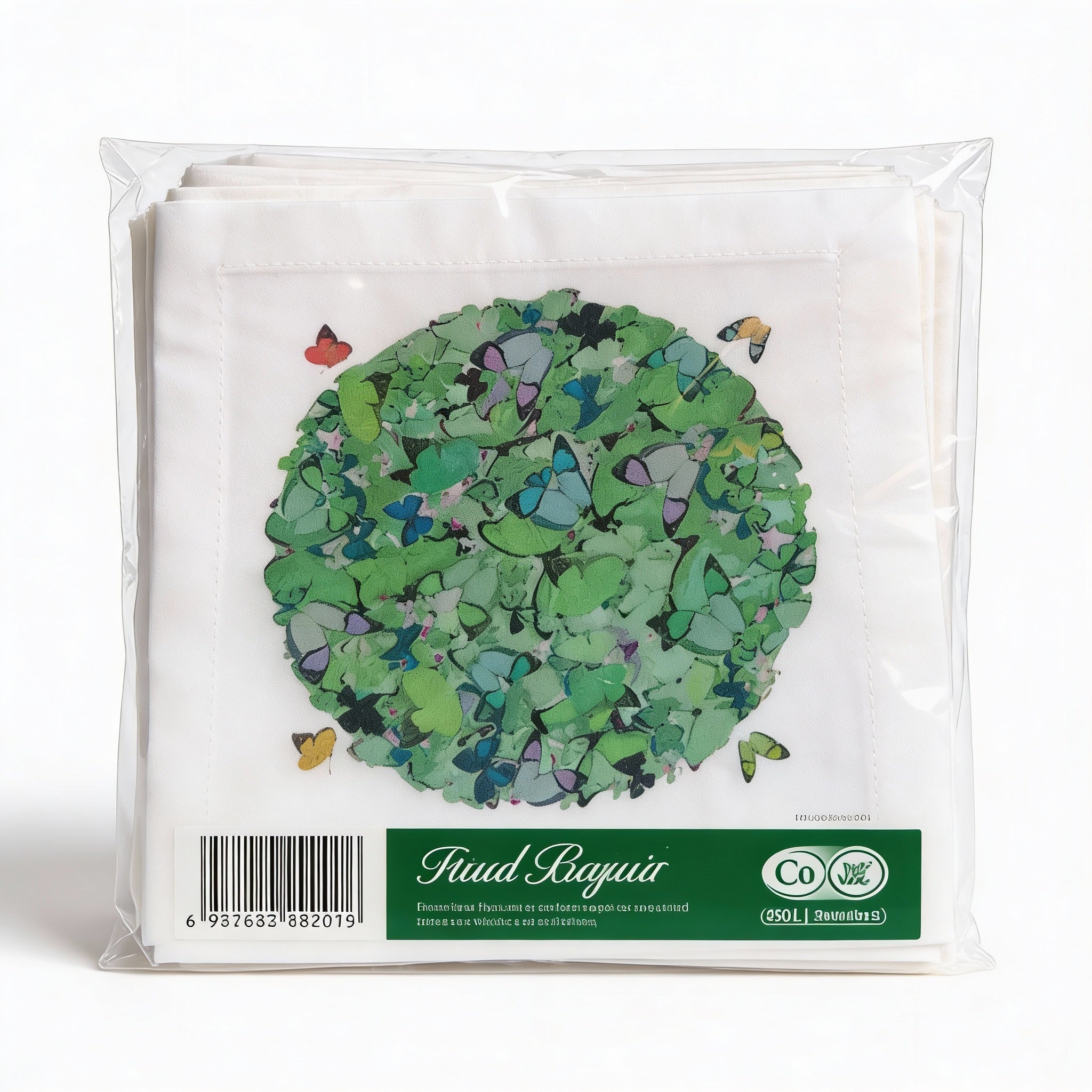 Butterfly Green Napkins 6 x 6