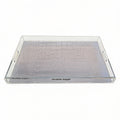 Crocodile Silver Rectangle Tray 14.5 x 22.5 (medium)