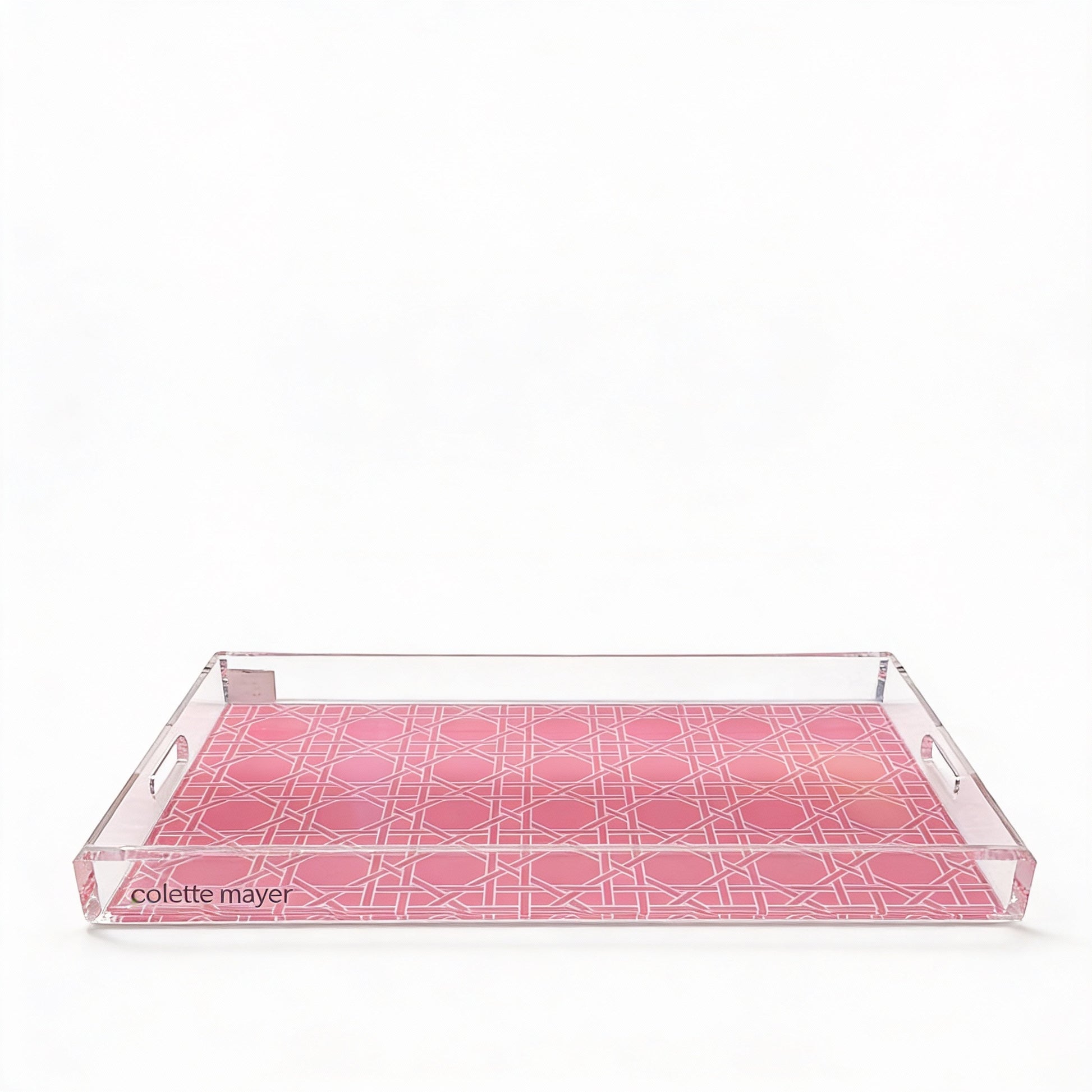 Sublime Trellis Pink Rectangle Tray 14.5 x 22.5 (medium)