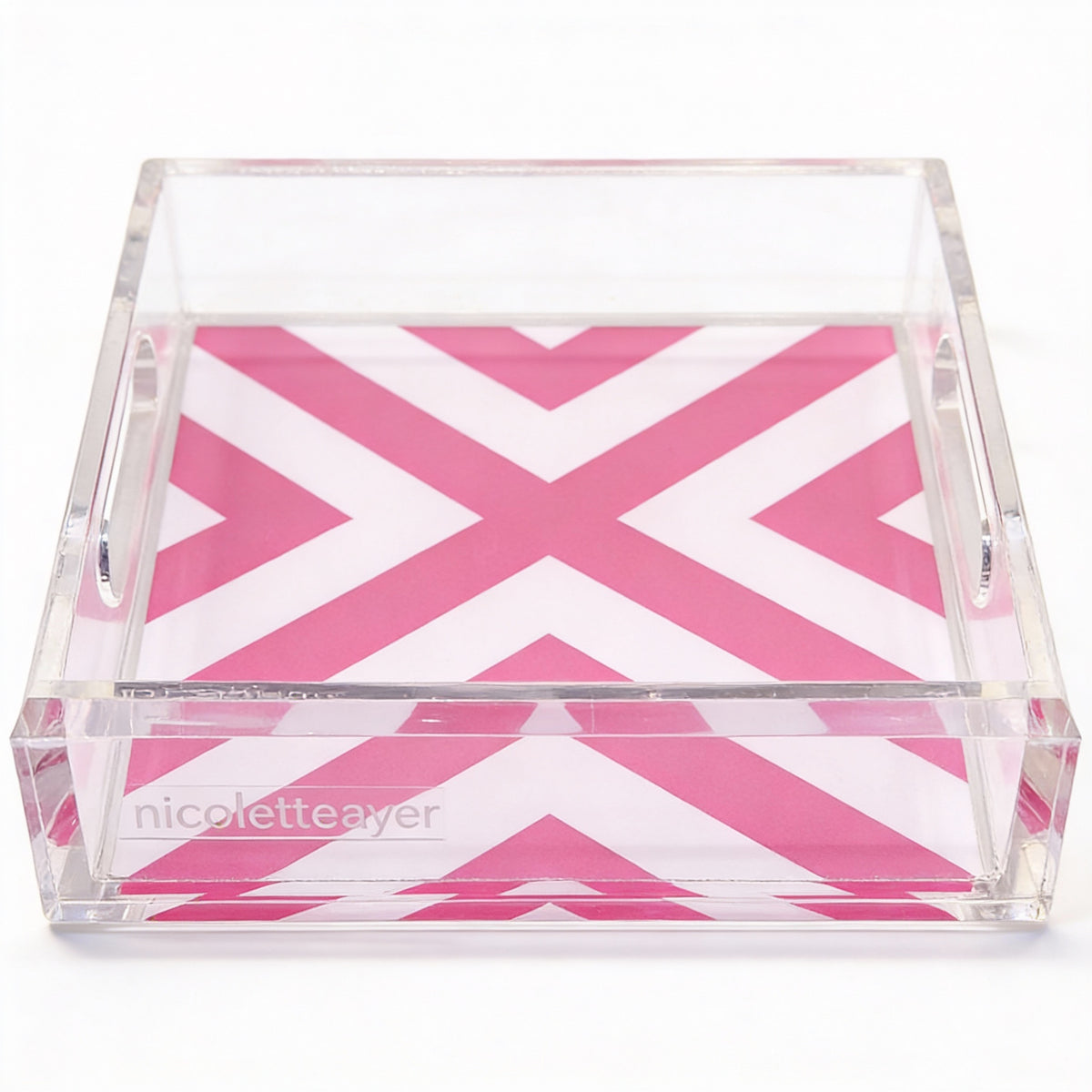 Print Pink Rectangle Tray 14.5 x 22.5 (medium)