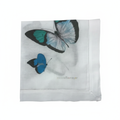 Blue And Green Butterflies Fine Dinner Napkins 22 x 22