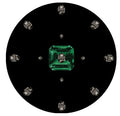 Assher Black Round Pebble Placemat 16"