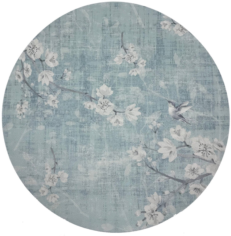 Blossom Fantasia Sky Round Pabble Placemat 16"