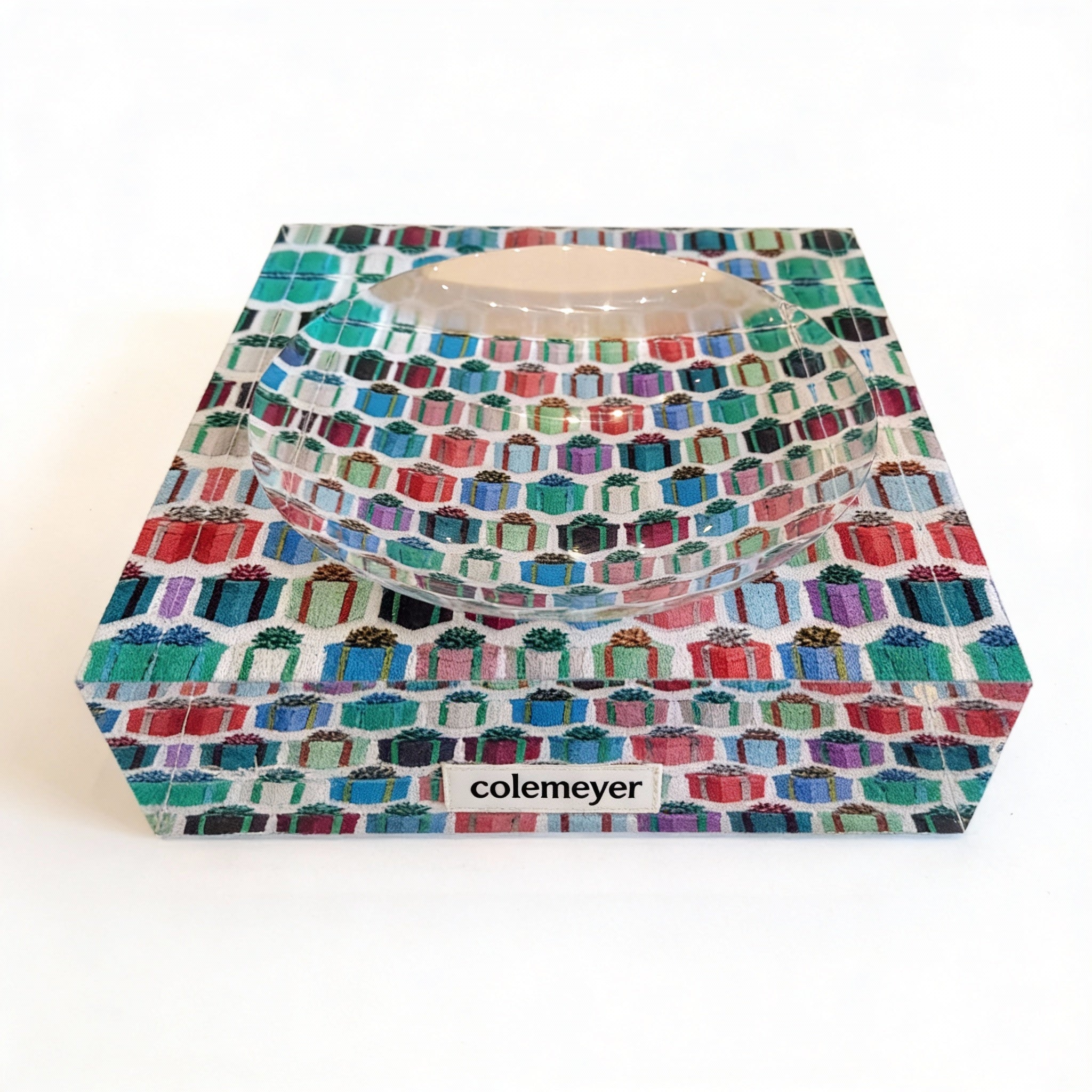 Surprise Soft Green Neutral Acrylic Candy Dish 6 x 6