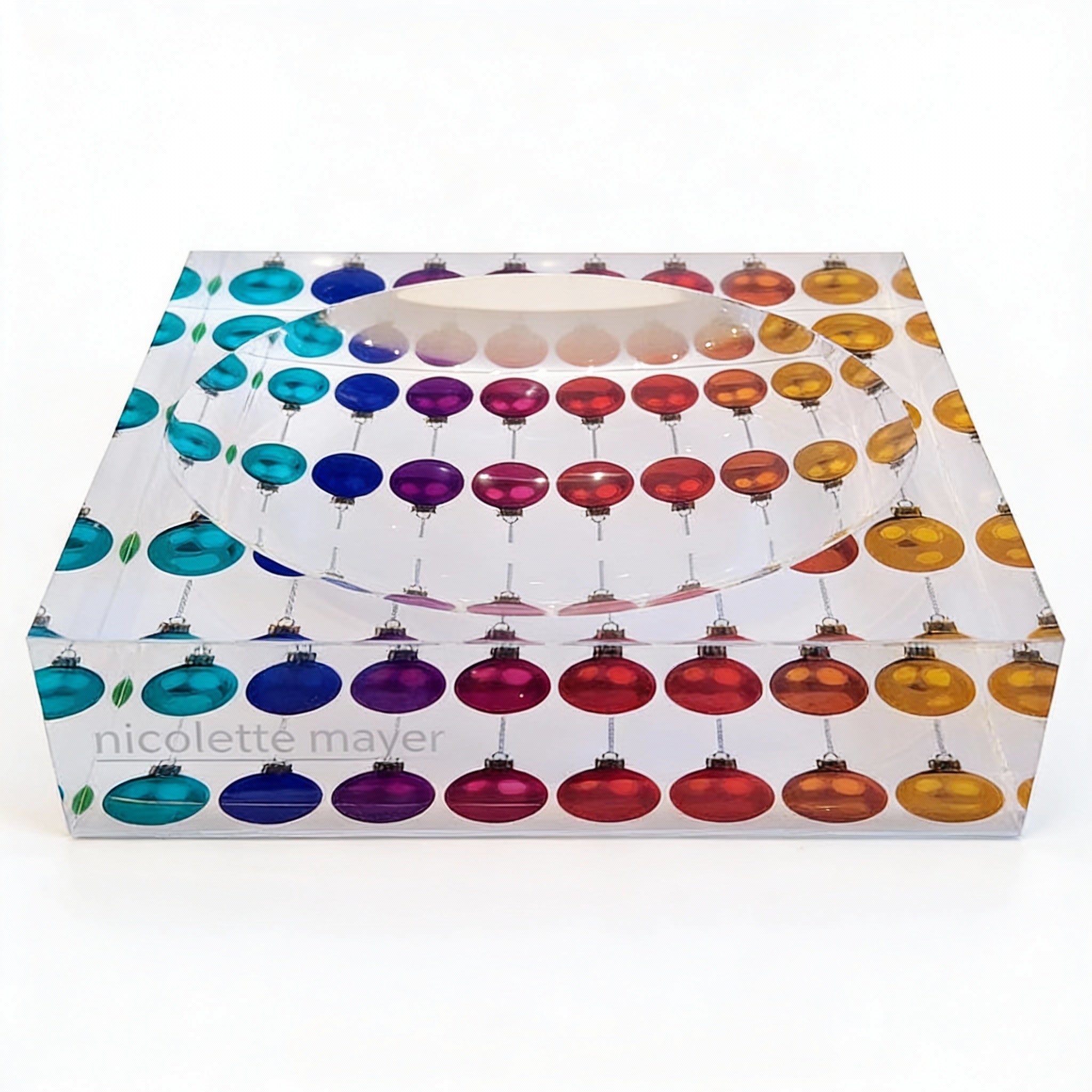 Merry Everything No Writting Acrylic Candy Dish 6 x 6