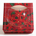 Poinsettia Acrylic Candy Dish 6 x 6