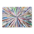 White Fireworks Artisan Paper Placemat 18.5 x 12.5