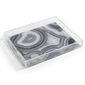 Crystal Black Acrylic Vanity Tray 7 x 12.25