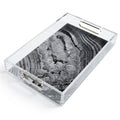 Crystal Black Acrylic Vanity Tray 7 x 12.25