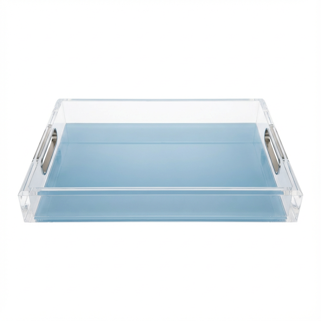 Solid Bluebell Acrylic Vanity Tray 7 x 12.25