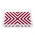 X Print Bordeaux Acrylic Vanity Tray 7 x 12.25