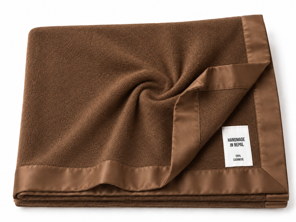 Birdseye Blanket with Silk Trim – Mace (140x200 cm)