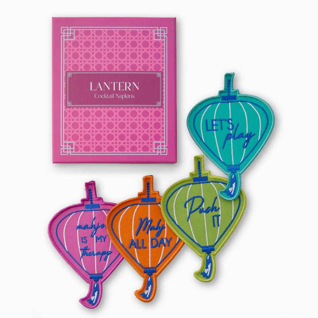 OH MY MAHJONG OMM348 LANTERN COCKTAIL NAPKINS