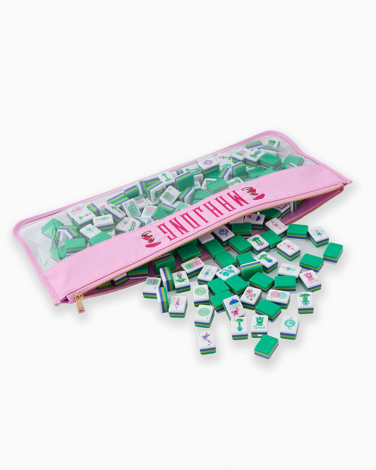 Cotton Candy Monkey Mahjong Bag