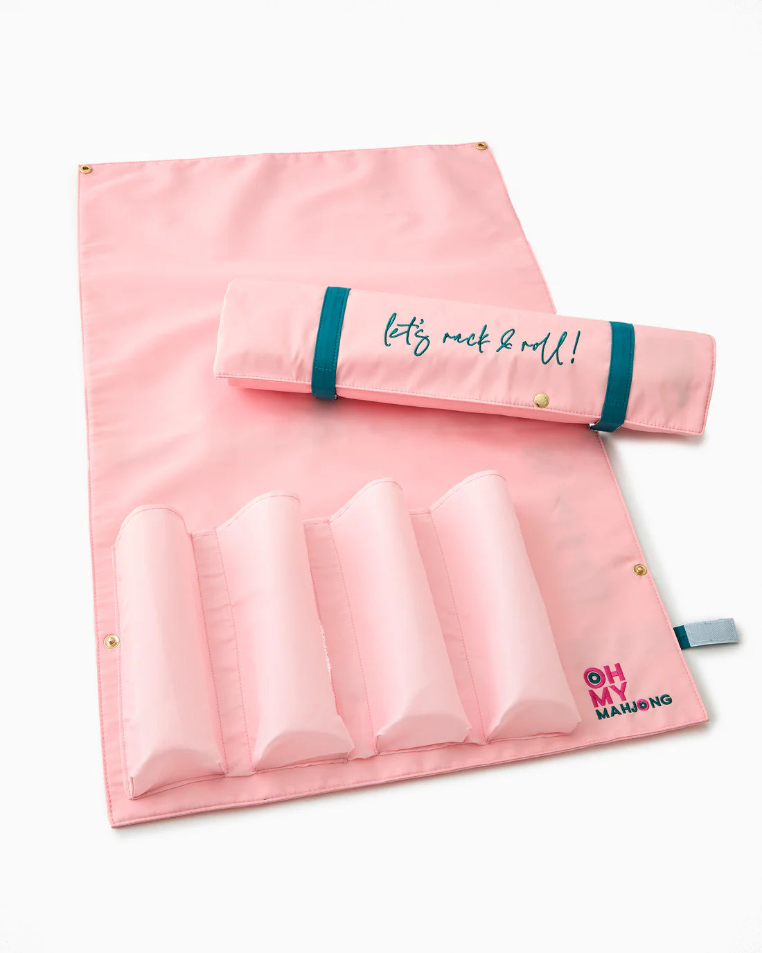 OH MY MAHJONG OMM122 LIGHT PINK LET'S RACK & ROLL BAG