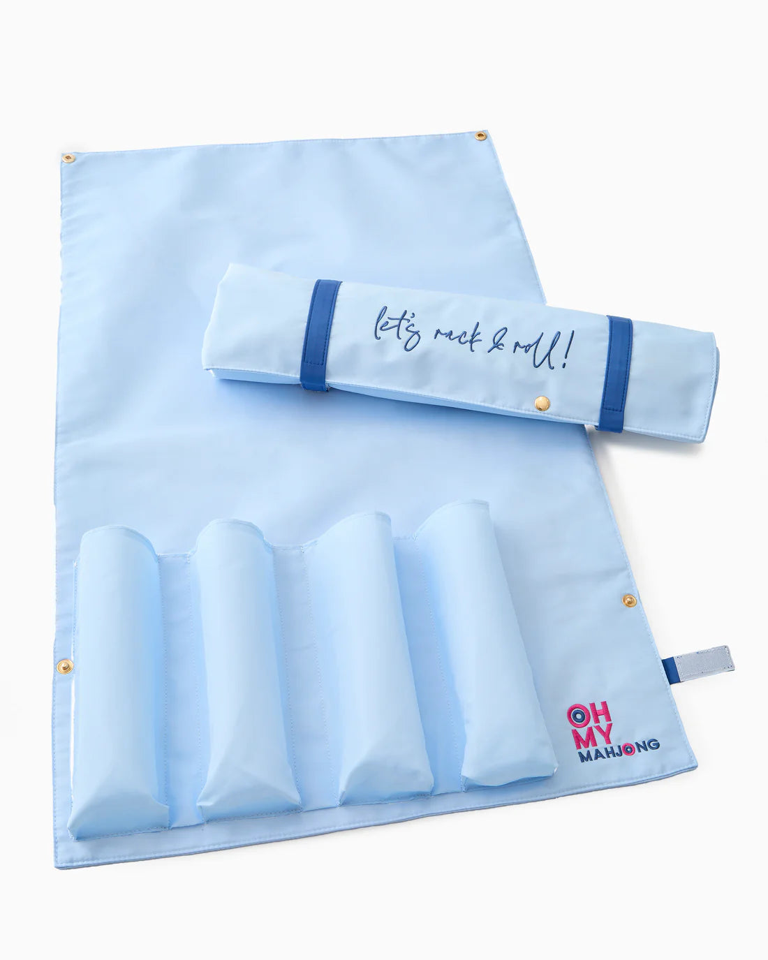 OH MY MAHJONG OMM124 LIGHT BLUE LET'S RACK & ROLL BAG