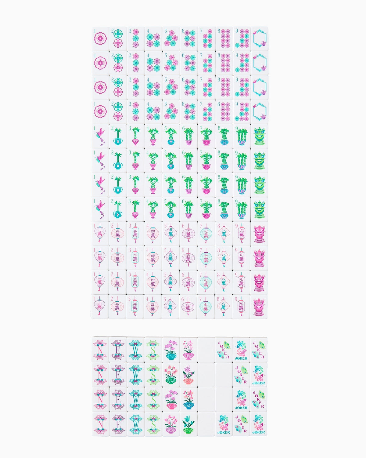 Emerald Mahjong Tiles