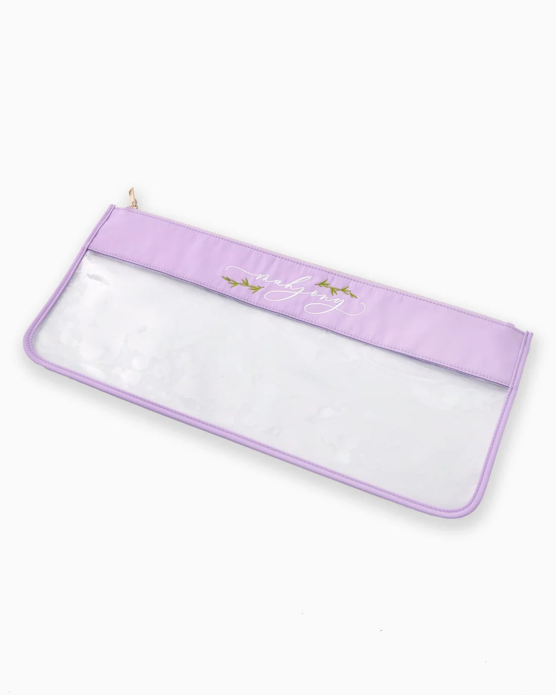 OH MY MAHJONG OMM326 LILAC SCRIPT MAHJONG BAG