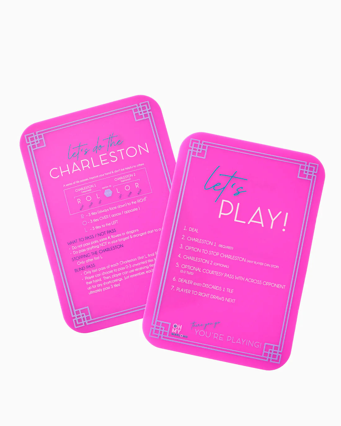 OH MY MAHJONG OMM43 PINK TILE SHUFFLERS