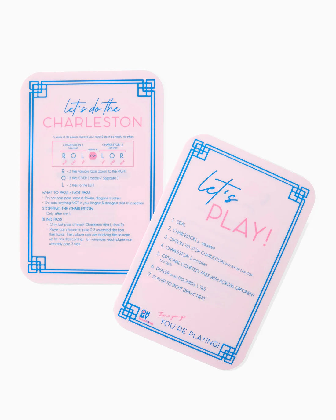OH MY MAHJONG OMM302 LIGHT PINK SHUFFLER