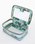 Metallic Light Blue Tile Storage Bag