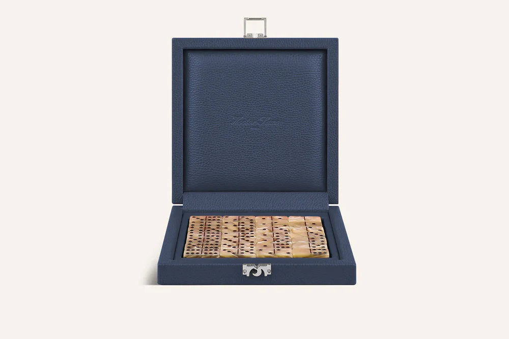 Set de Dominó Nacarado – Bleu de France