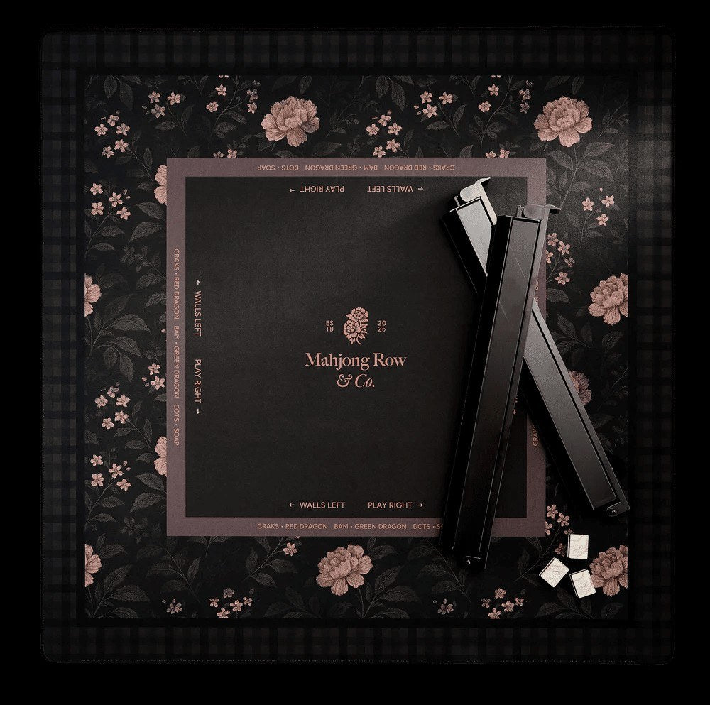 Mat de Mahjong Mocha Bloom – Oscuro