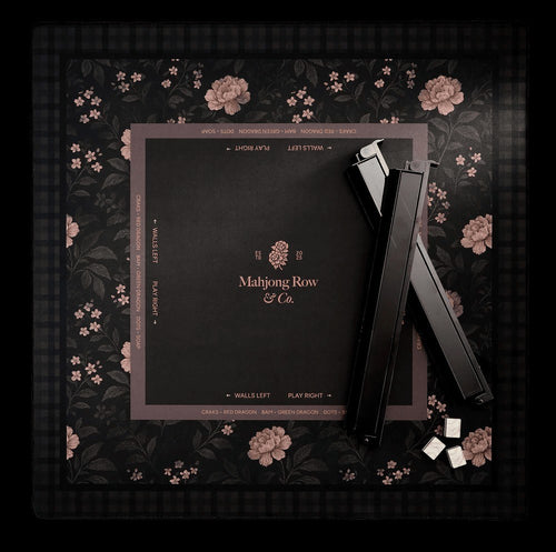 Mocha Bloom Mahjong Mat – Dark