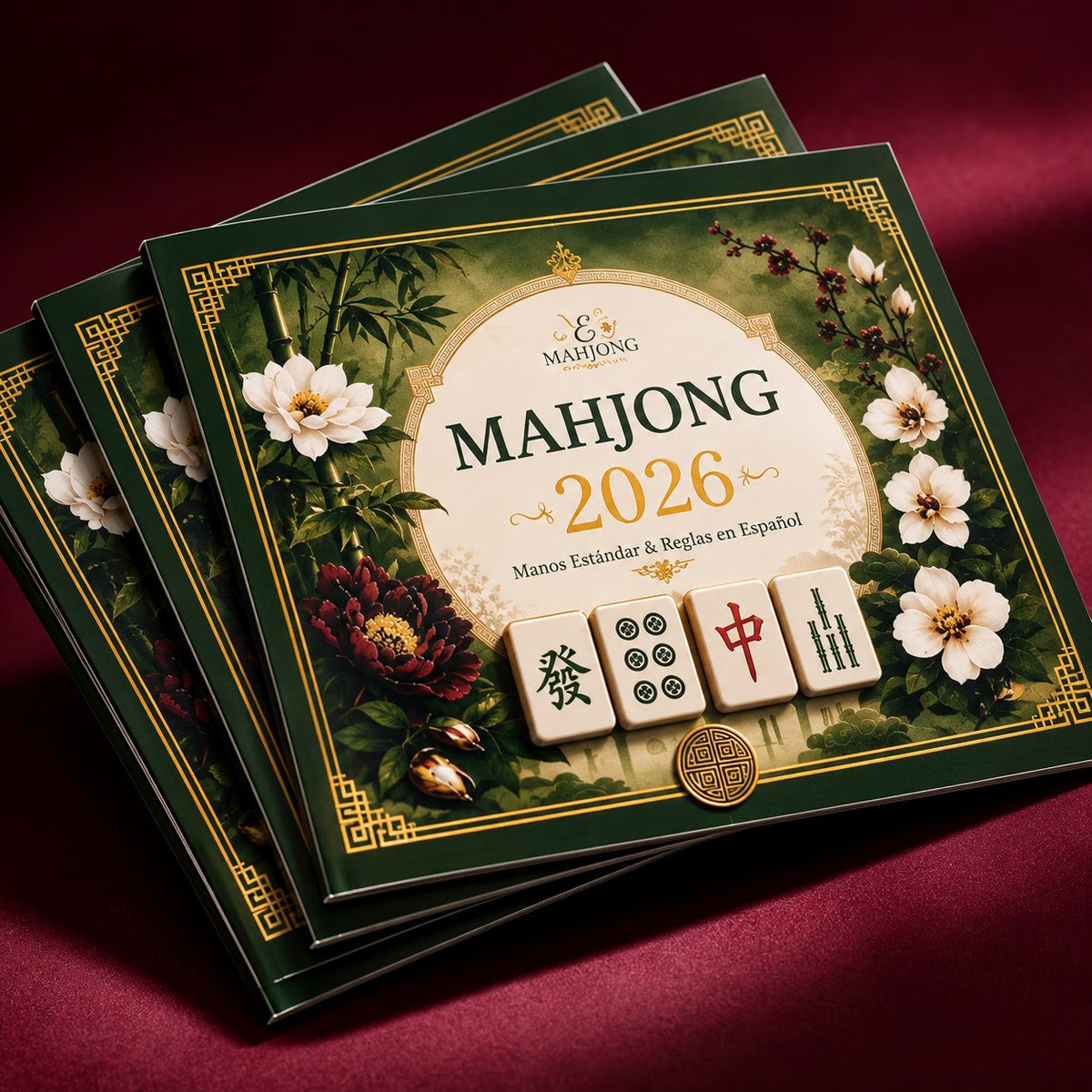 Tarjeta Clásica Mahjong 2026 – Pack + Stickers
