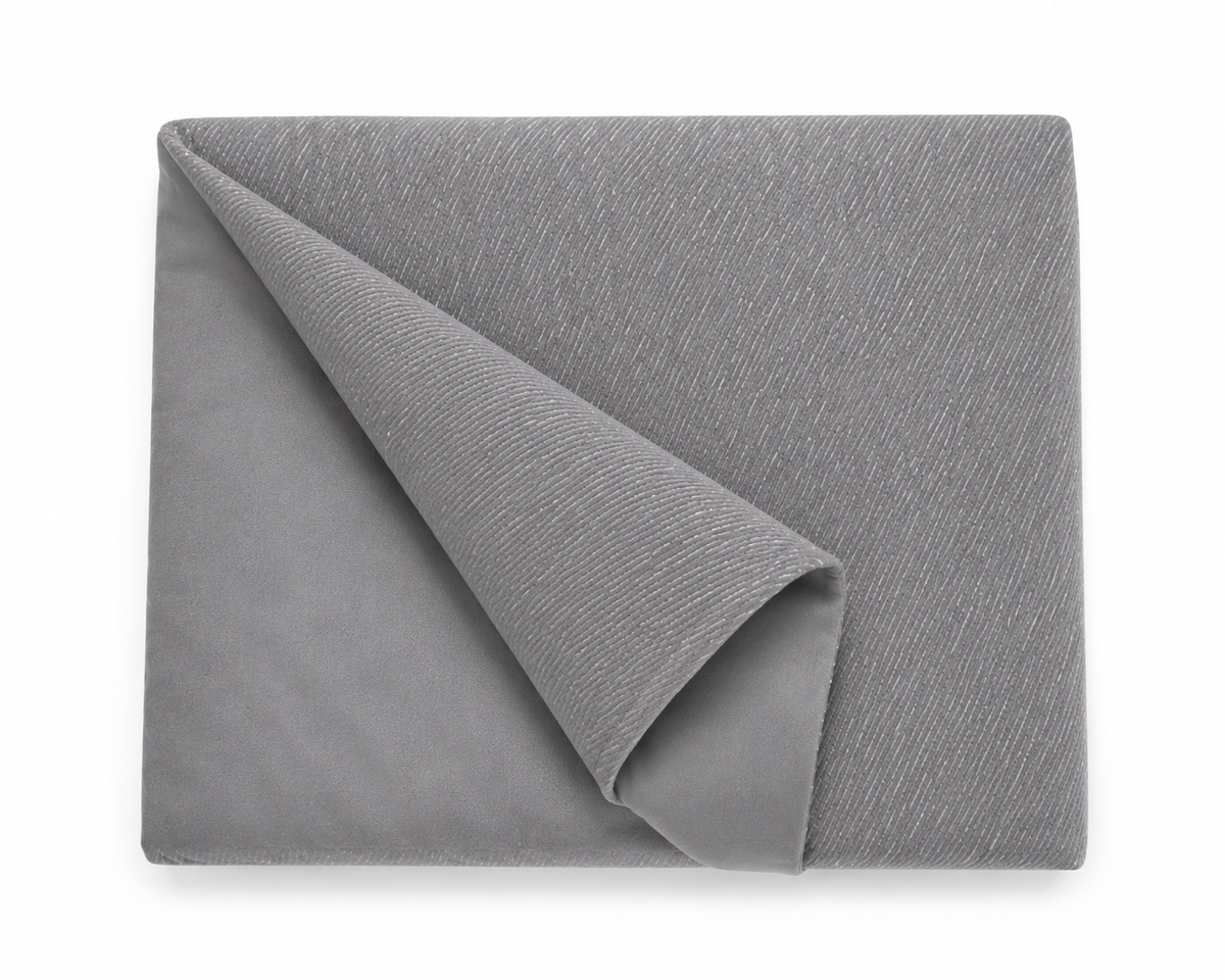 Manta Luxe Bambú-Seda – Pewter & Silver