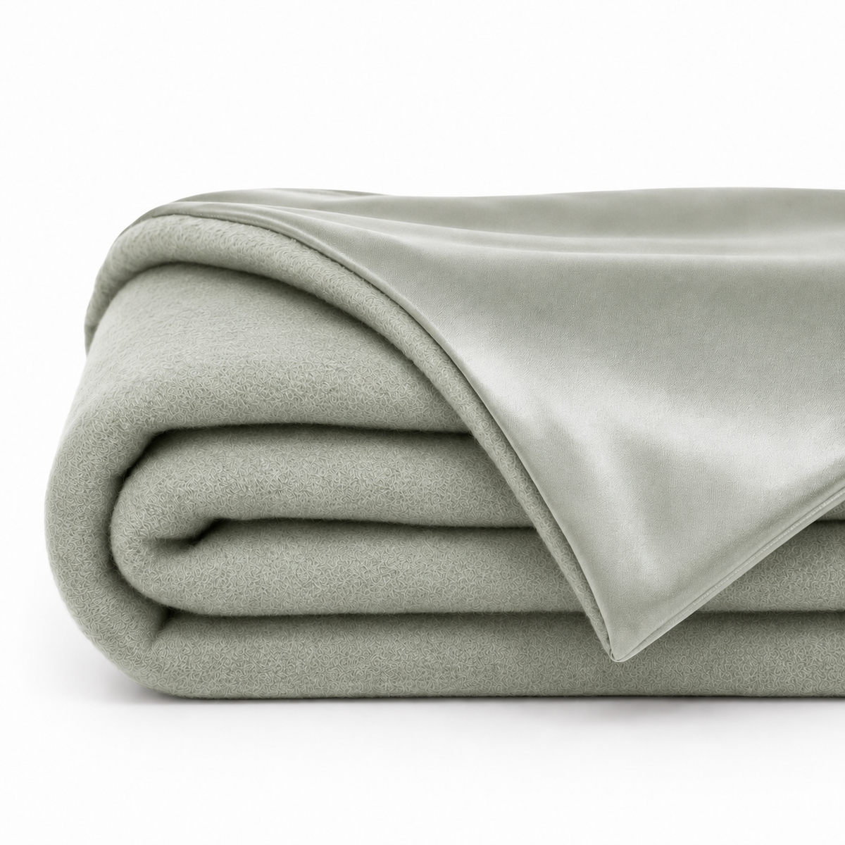 Manta Luxe Bambú-Seda – Sea Foam Green & Celadon