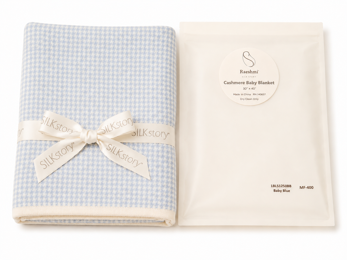 Manta de Cashmere para Bebé – Blue