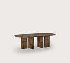Mesa de Comedor Rectangular Sefa – Aliso Quemado Ocre (244 × 119 cm)
