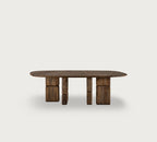 Mesa de Comedor Rectangular Sefa – Aliso Quemado Ocre (244 × 119 cm)