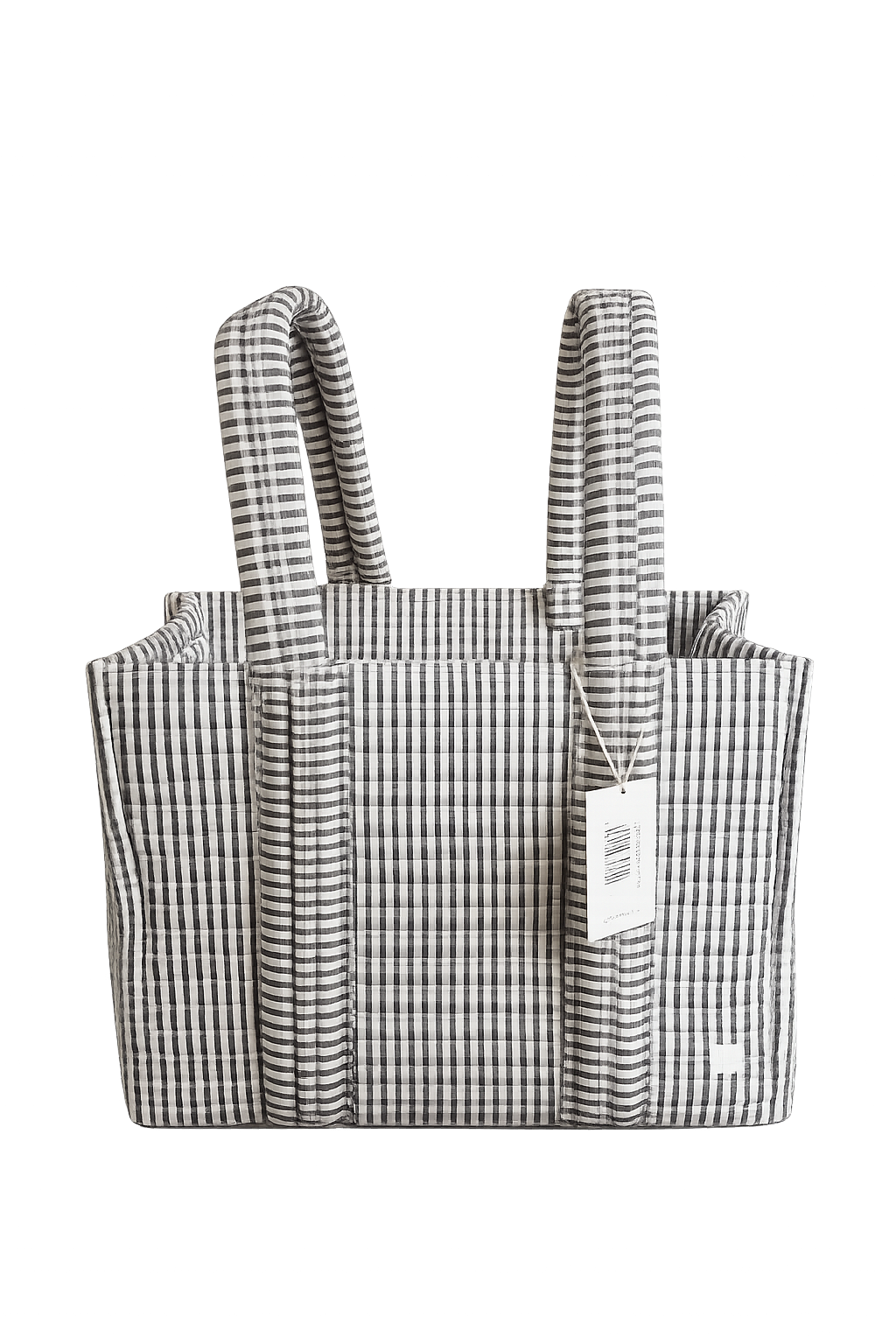 Quilted Mini Go Go Tote - Gingham Black