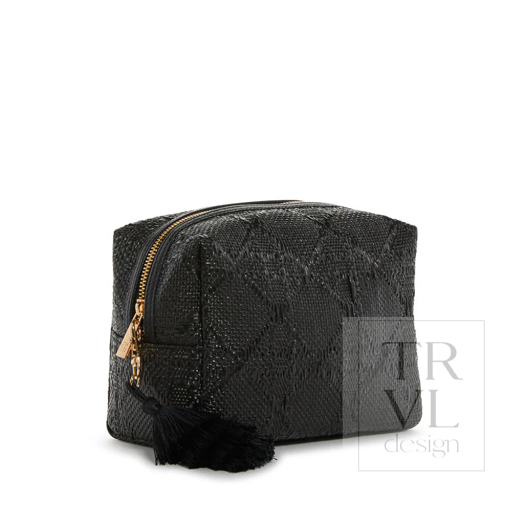 Luxe Bali Straw - Everything Bag - Cane Midnight