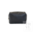 Luxe Everyday Cosmetic Bag - Woven Jet
