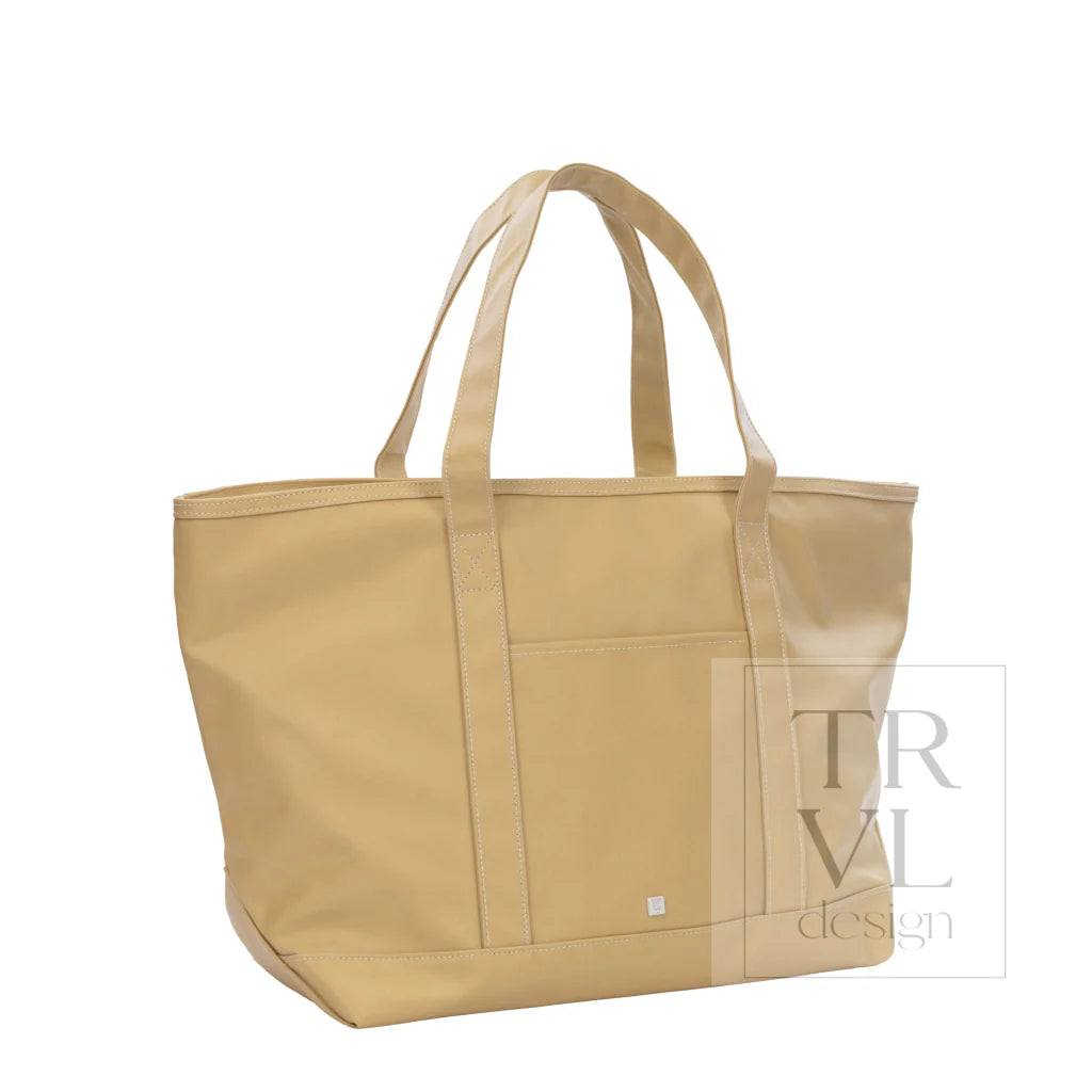 Maxi Tote - Coated Canvas Large Khaki