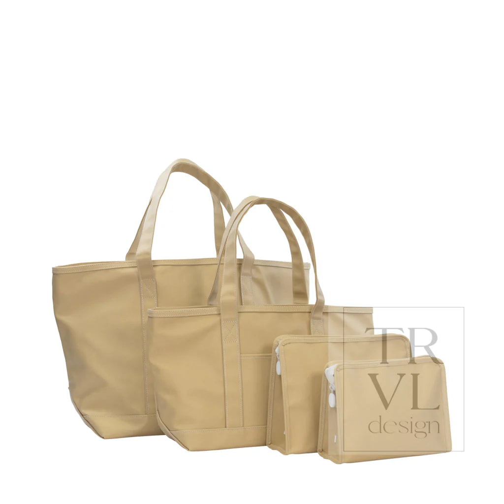 Maxi Tote - Coated Canvas Large Khaki