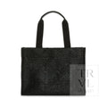 Luxe Bali Straw Tote - Oasis Cane Midnight