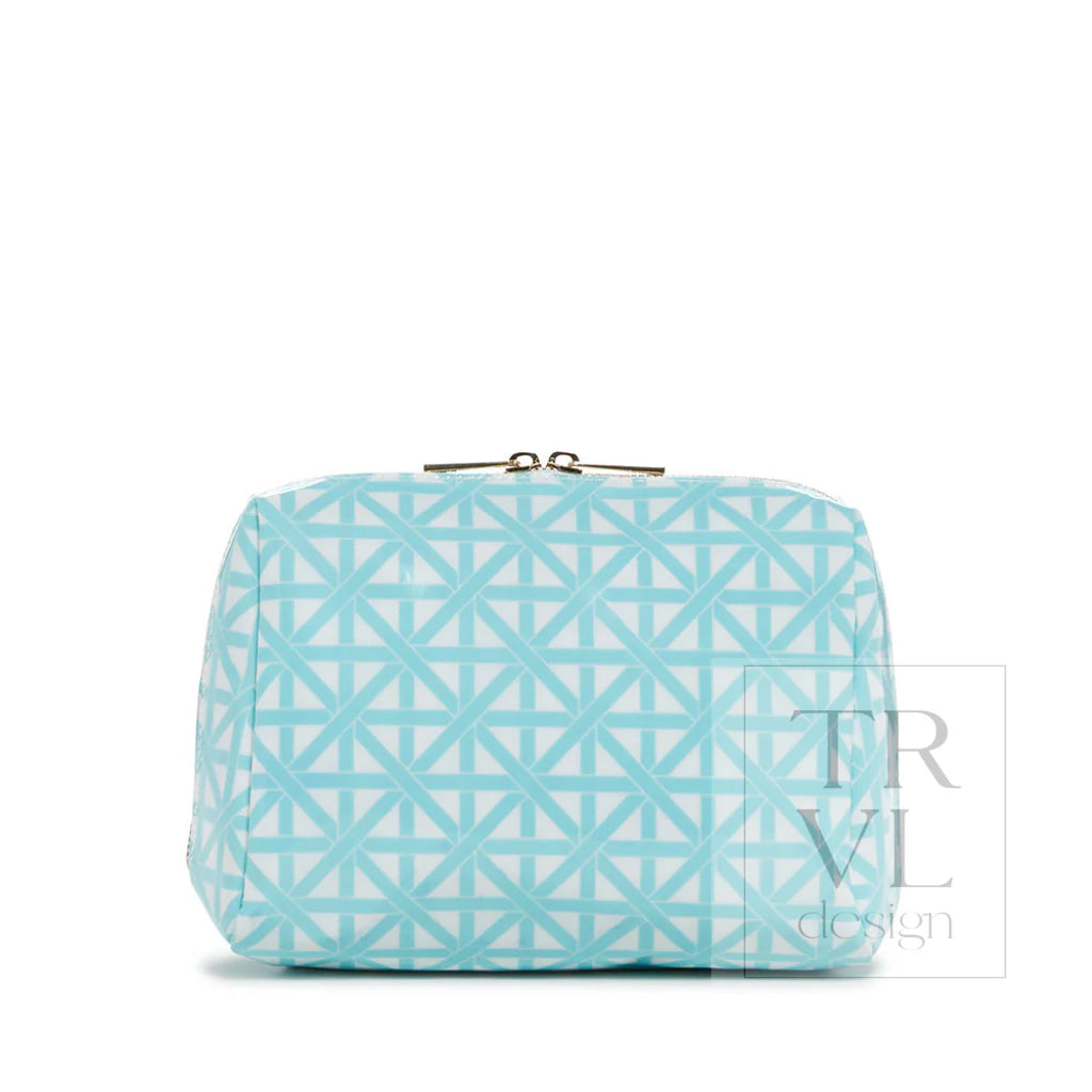 Luxe Gloss Double Zip Med - Trellis Aqua