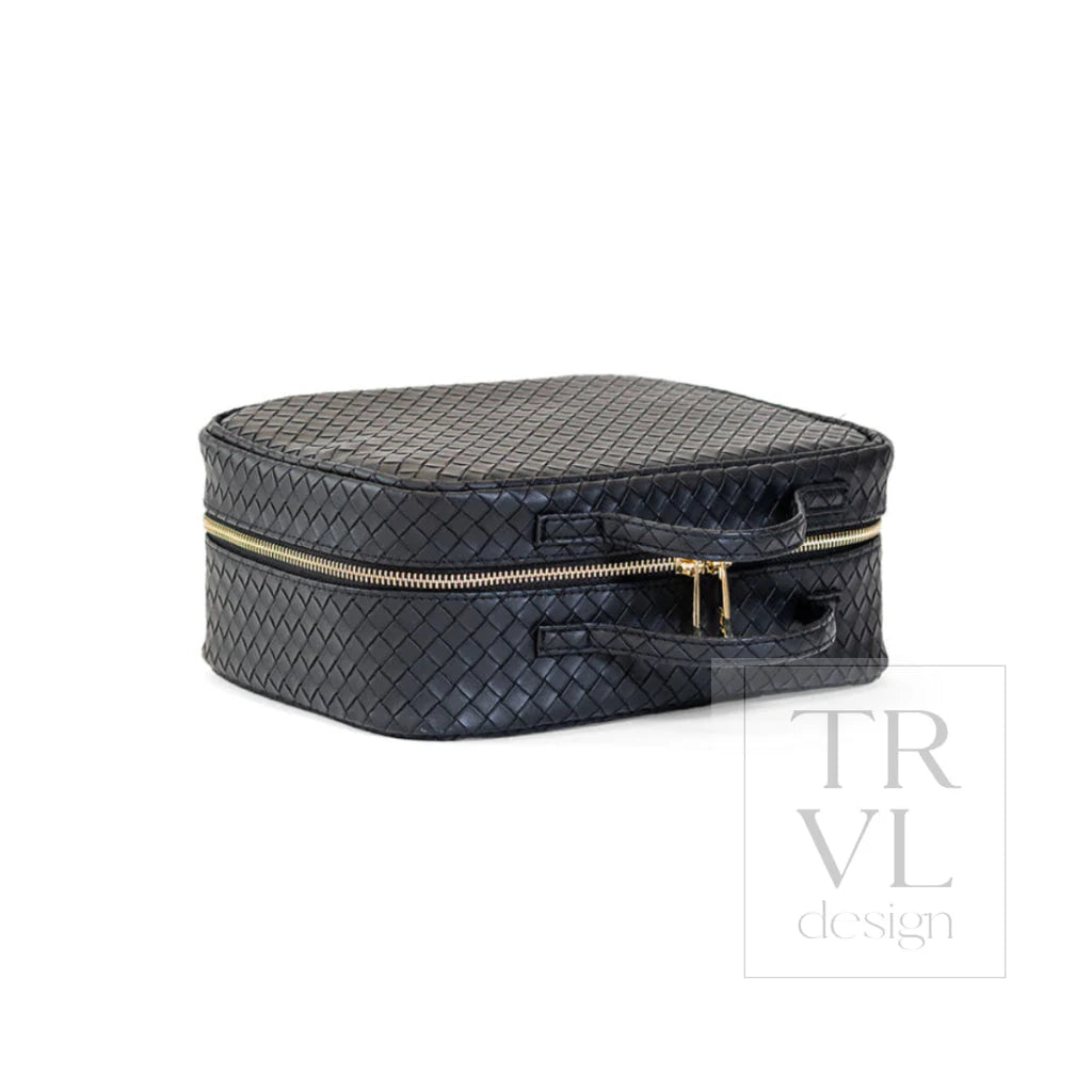 Cosmetic Toiletry Case - Woven Jet
