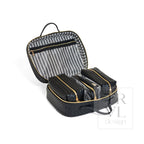 Cosmetic Toiletry Case - Woven Jet