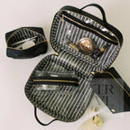 Cosmetic Toiletry Case - Woven Jet