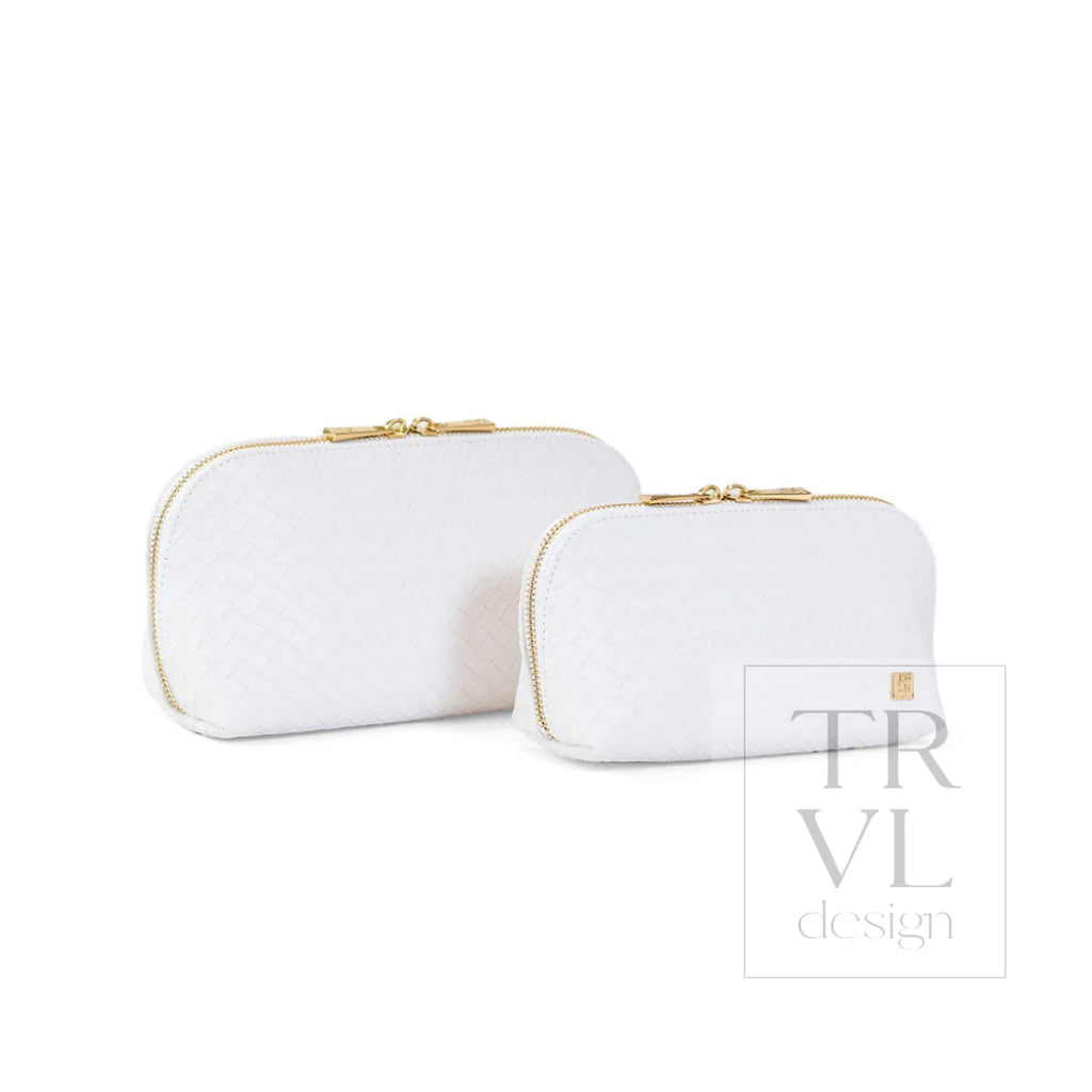 Luxe Duo Case - Woven Blanc